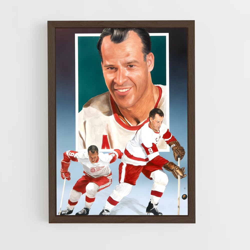 Poster Gordie howe – affiche Hockey sur glace (vue 5)